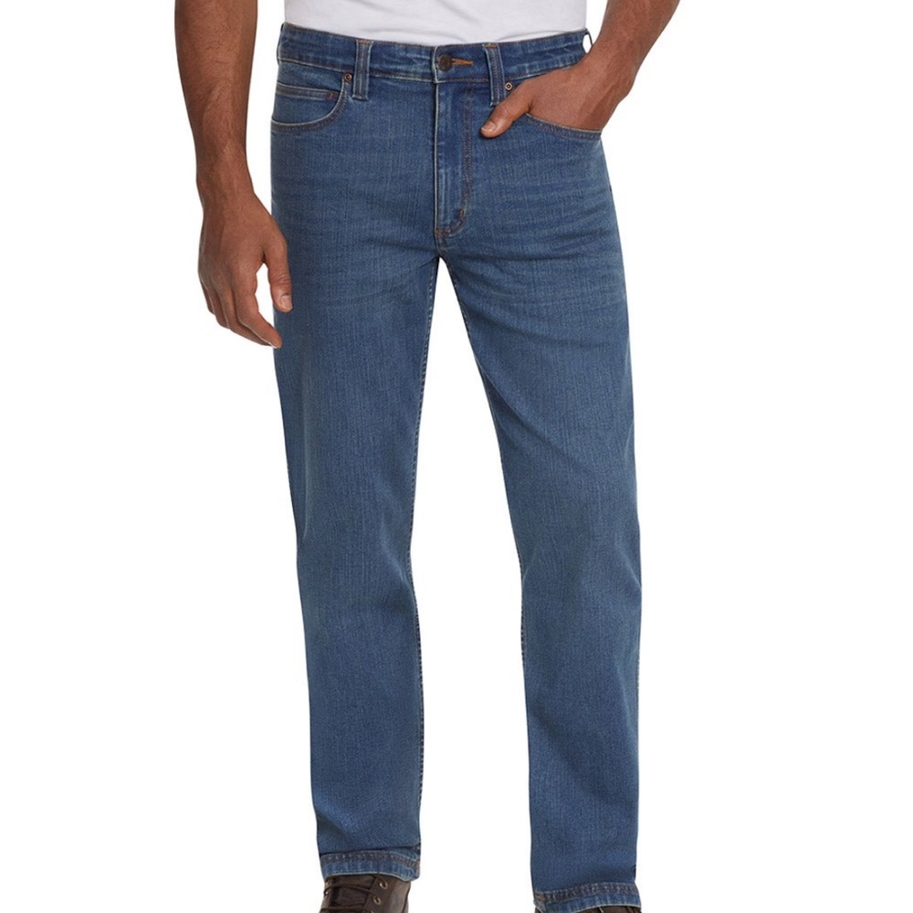 Kirkland Signature Men's Classic 5 Pocket Stretch Jeans Size 42x32